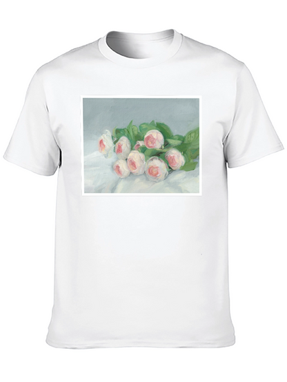 Floral Art T-Shirt - Elegant Bouquet Tee