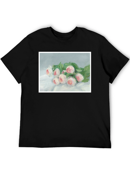 Floral Art T-Shirt - Elegant Bouquet Tee