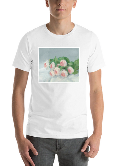 Floral Art T-Shirt - Elegant Bouquet Tee