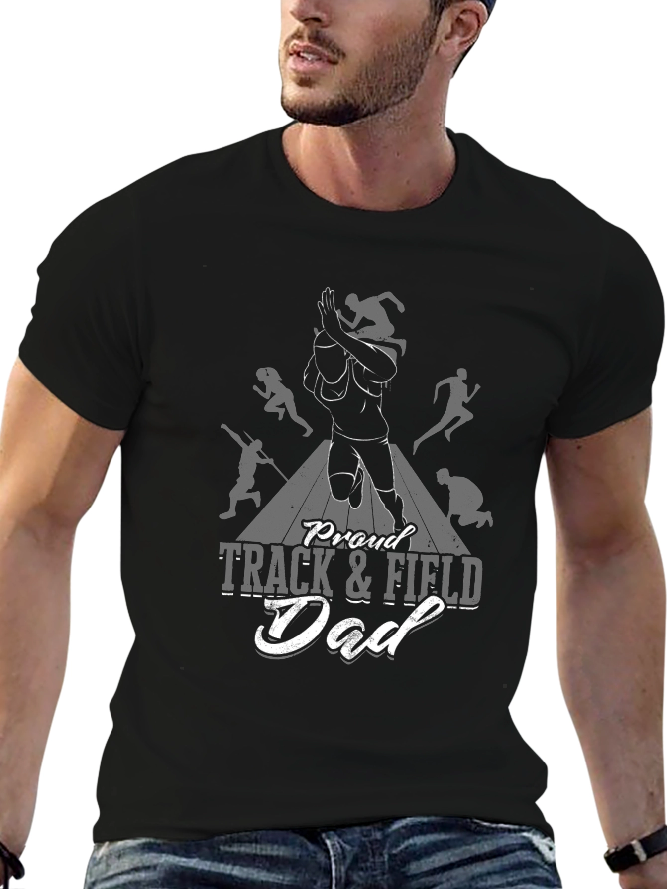 Proud Track & Field Dad T-Shirt