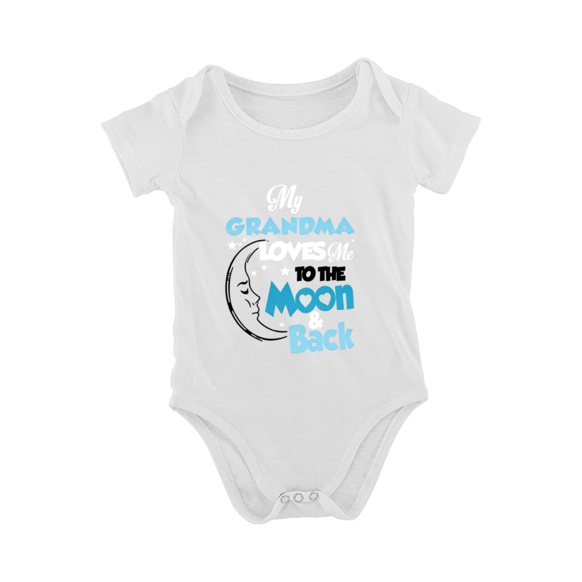 My Grandma Loves Me To The Moon & Back Baby Romper
