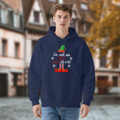 Funny I¡¯m Not An Elf Christmas Navy Unisex Hoodie