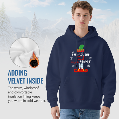 Funny I¡¯m Not An Elf Christmas Navy Unisex Hoodie