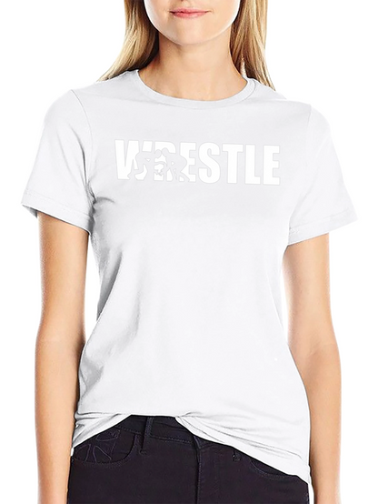 Wrestle Graphic T-Shirt - Black Cotton Tee