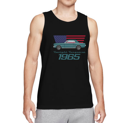1965 Twilight Turquoise Mustang American Car Tank
