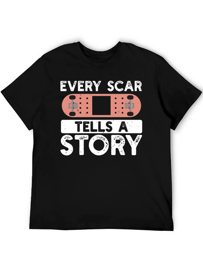 Every Scar Tells A Story Bandage Graphic T-Shirt
