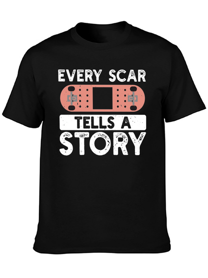 Every Scar Tells A Story Bandage Graphic T-Shirt
