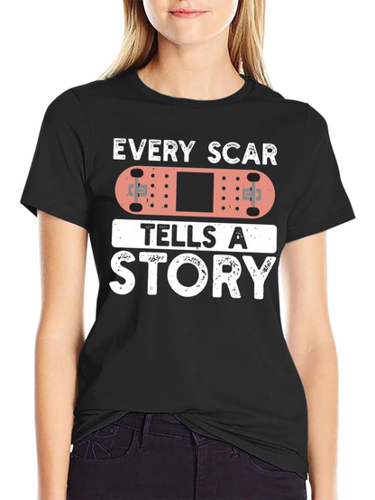 Every Scar Tells A Story Bandage Graphic T-Shirt