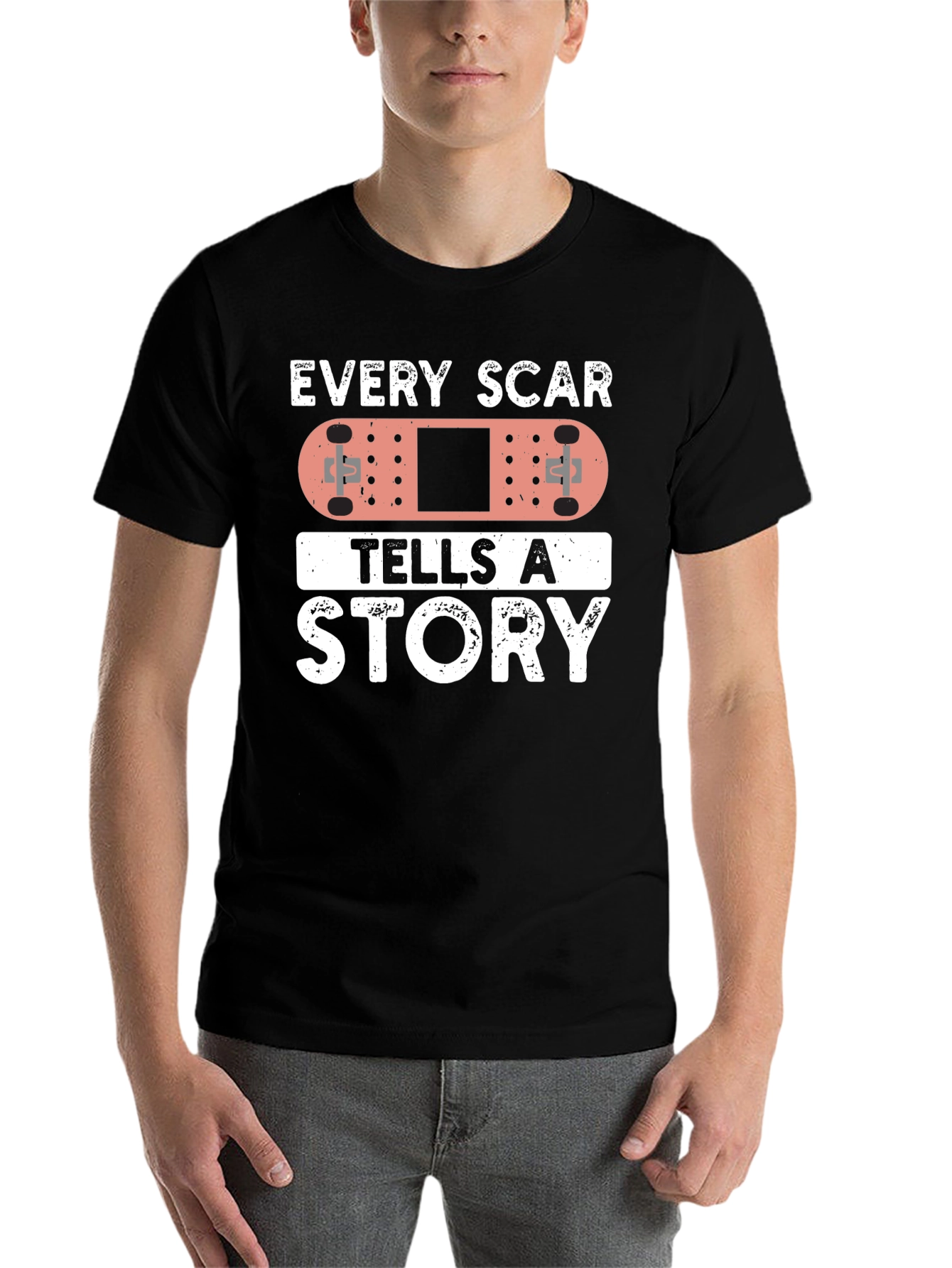 Every Scar Tells A Story Bandage Graphic T-Shirt