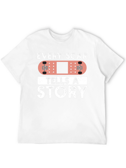 Every Scar Tells A Story Bandage Graphic T-Shirt