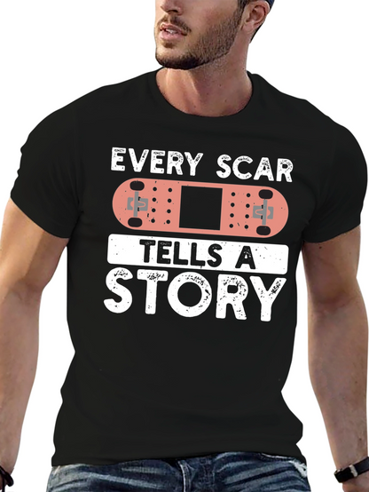Every Scar Tells A Story Bandage Graphic T-Shirt