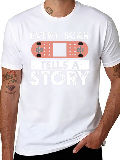 Every Scar Tells A Story Bandage Graphic T-Shirt