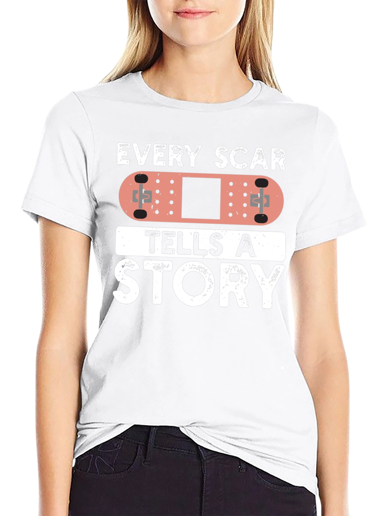 Every Scar Tells A Story Bandage Graphic T-Shirt