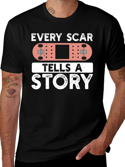 Every Scar Tells A Story Bandage Graphic T-Shirt