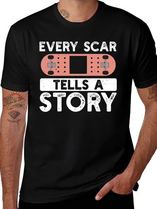 Every Scar Tells A Story Bandage Graphic T-Shirt