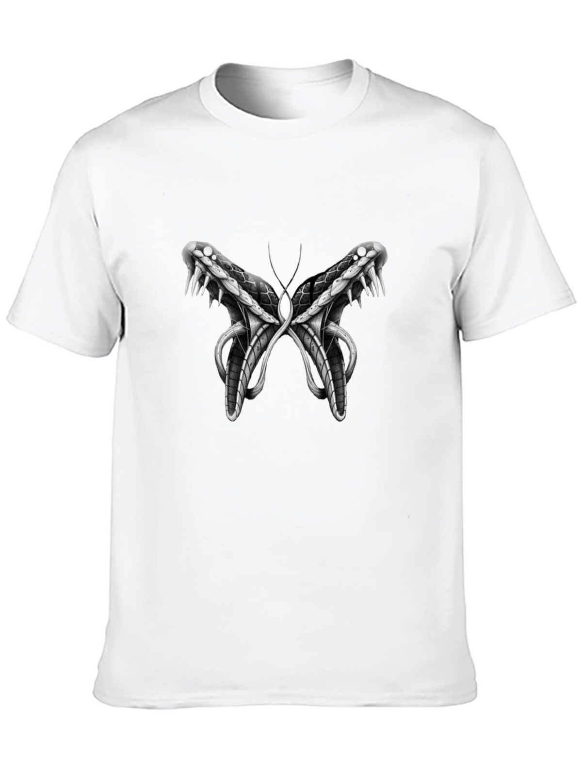 Snake Butterfly Graphic Print Tee
