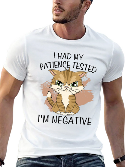 Patience Tested Cat Graphic T-Shirt