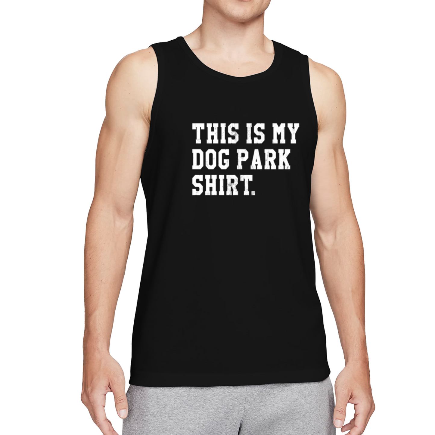 This Is My Dog Park Shirt Dog Dad Casual Tank Top