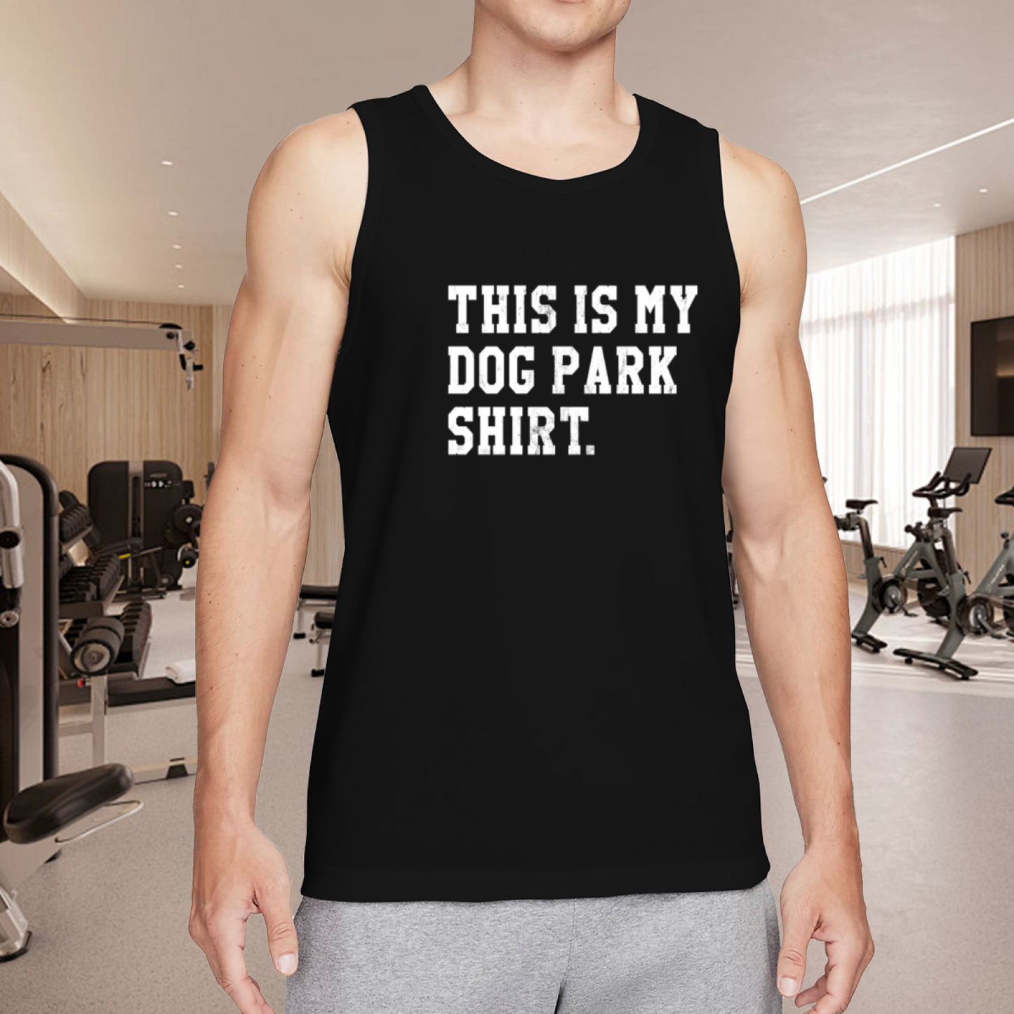 This Is My Dog Park Shirt Dog Dad Casual Tank Top