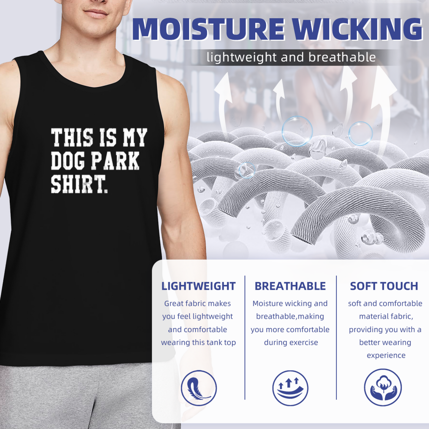 This Is My Dog Park Shirt Dog Dad Casual Tank Top