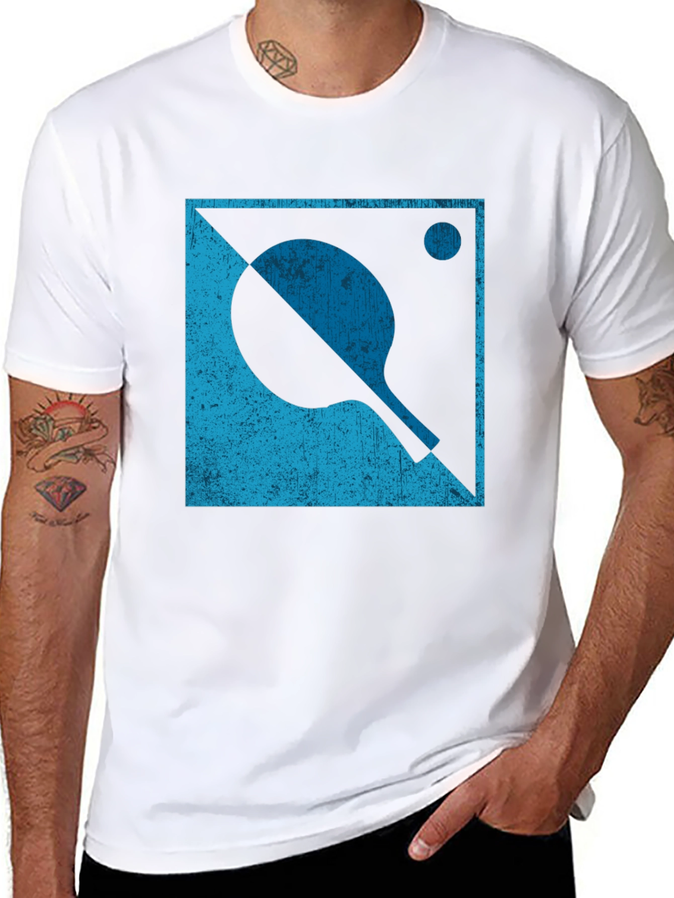 Retro Table Tennis Graphic Tee