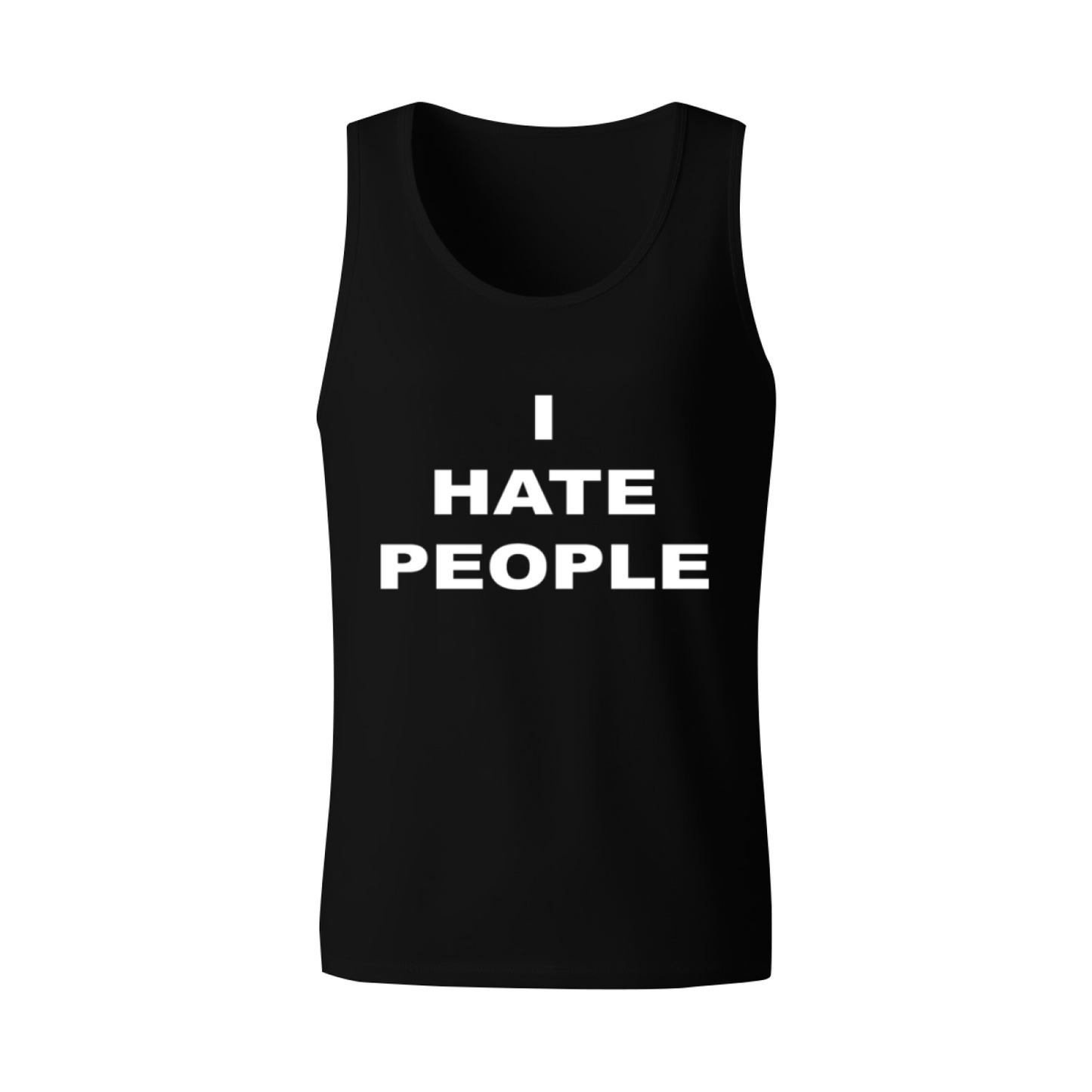 I Hate People Minimal Bold Text Introvert Men¡¯s Tank