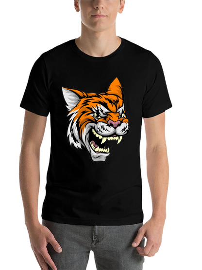 Roaring Tiger Graphic Tee - Black