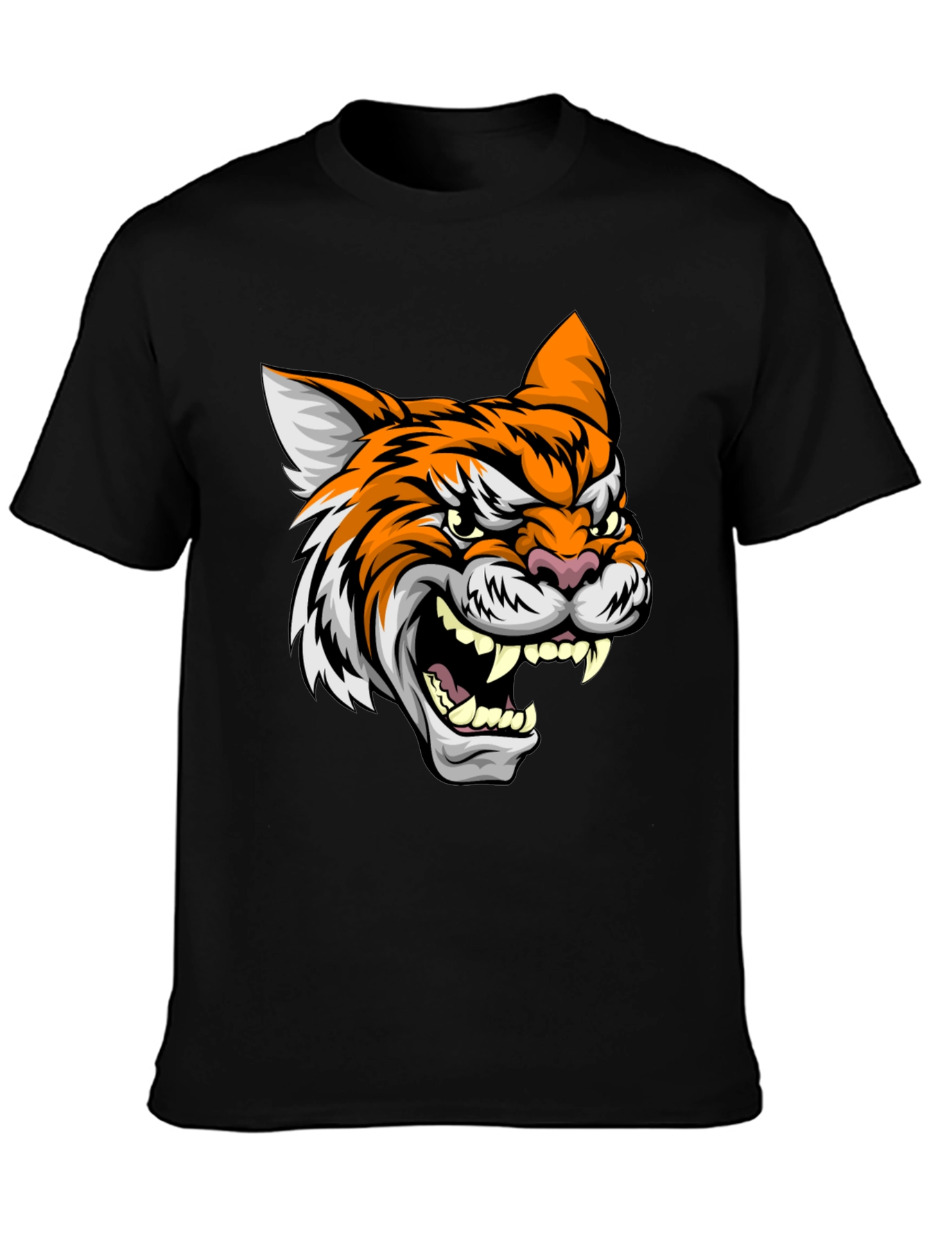 Roaring Tiger Graphic Tee - Black