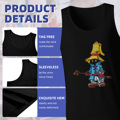 Vivi Final Fantasy Cute Mage Cartoon Tank Top