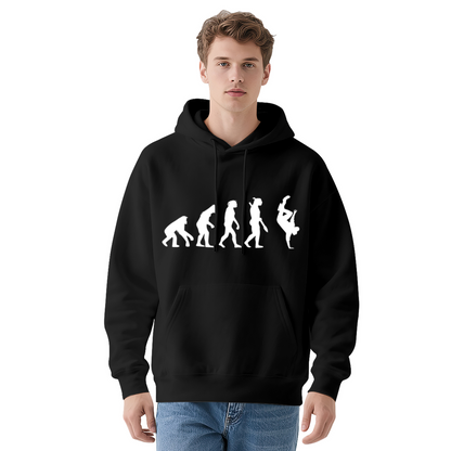 Breakdance Evolution Silhouette Hoodie, Lightweight Comfort