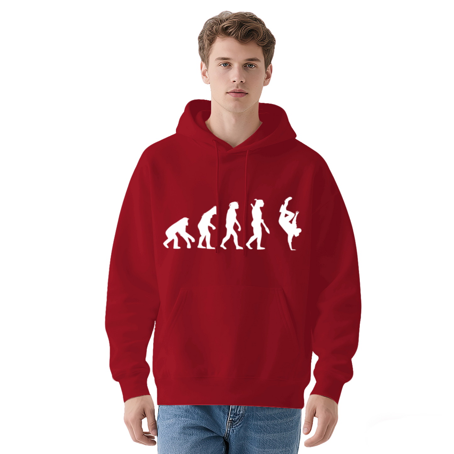 Breakdance Evolution Silhouette Hoodie, Lightweight Comfort