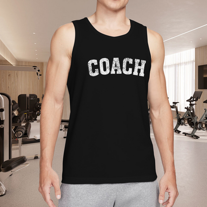 Vintage Distressed COACH Bold Letter Sleeveless Muscle Top
