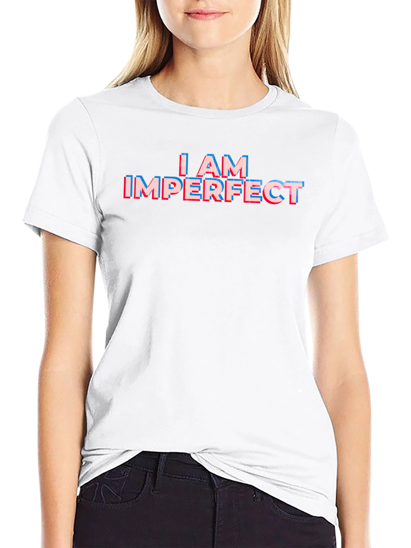 Imperfect Statement Graphic Tee - Black