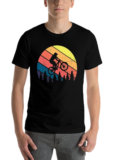 Retro Mountain Biker Graphic Tee