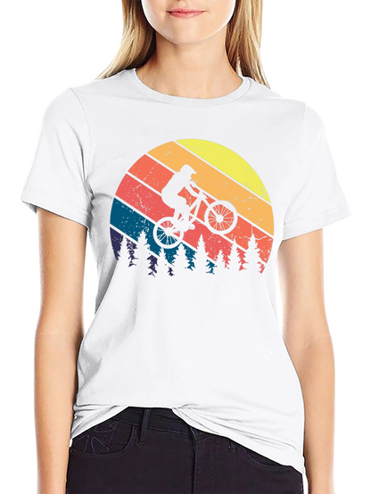Retro Mountain Biker Graphic Tee