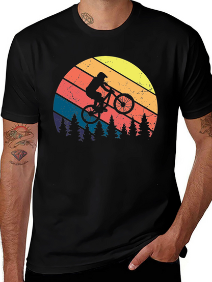 Retro Mountain Biker Graphic Tee