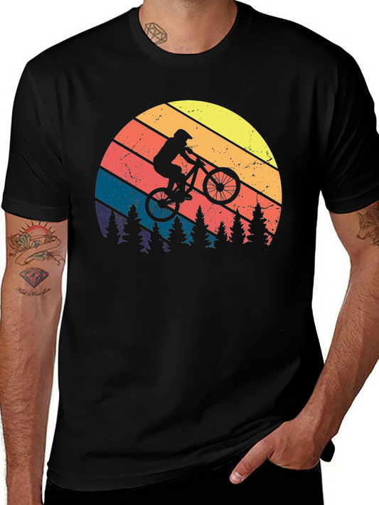 Retro Mountain Biker Graphic Tee