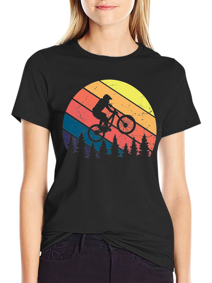 Retro Mountain Biker Graphic Tee