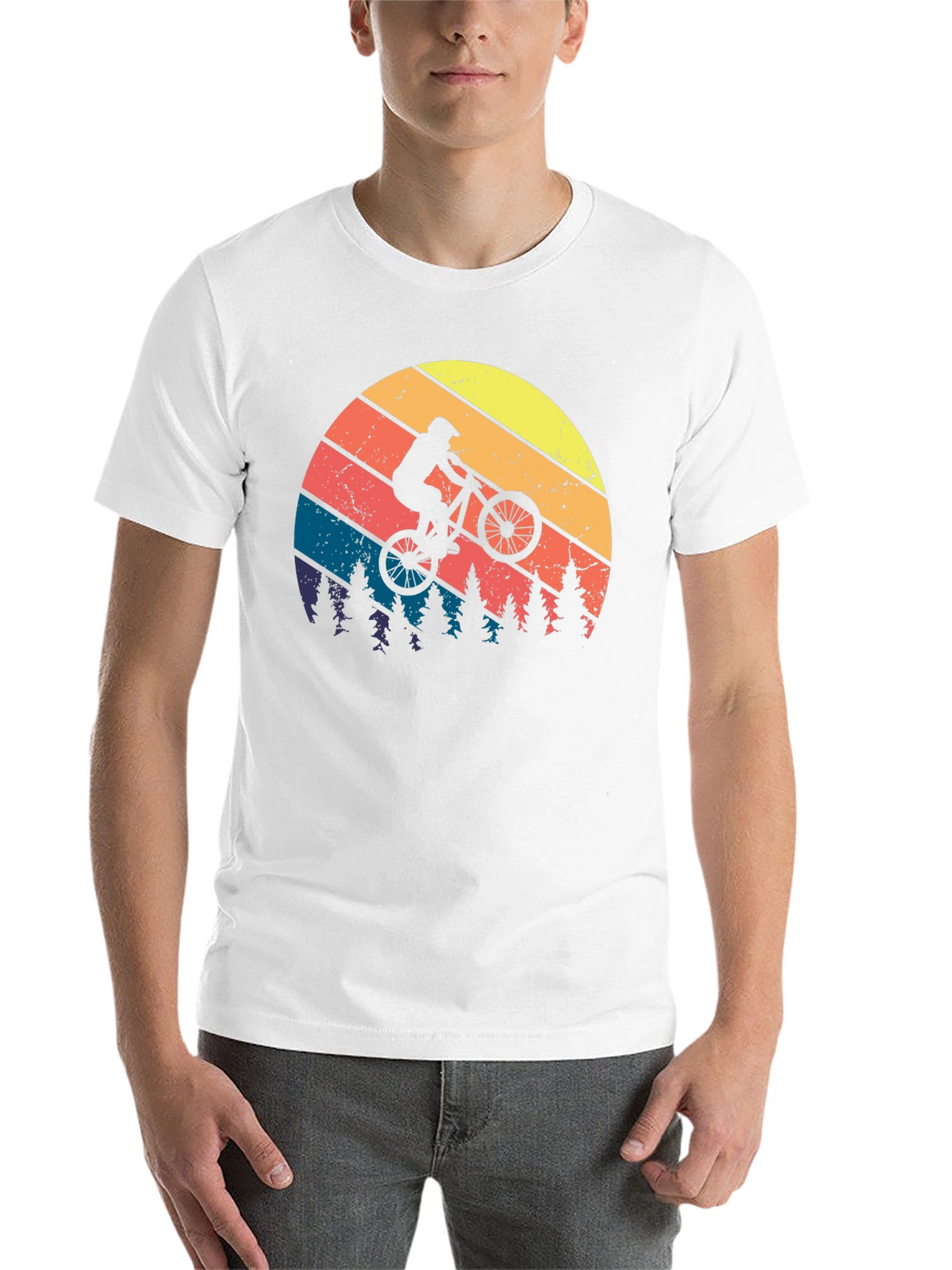 Retro Mountain Biker Graphic Tee