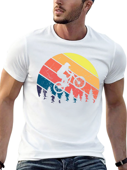 Retro Mountain Biker Graphic Tee