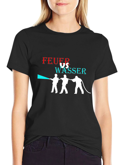 Feuer vs Wasser Graphic T-Shirt