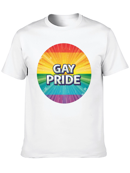 Gay Pride Rainbow Graphic Tee - Black