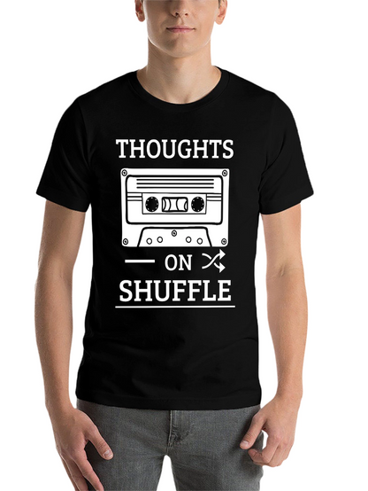 Thoughts On Shuffle Cassette Tape T-Shirt