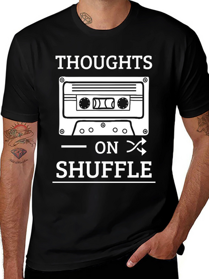 Thoughts On Shuffle Cassette Tape T-Shirt