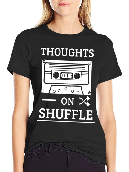 Thoughts On Shuffle Cassette Tape T-Shirt