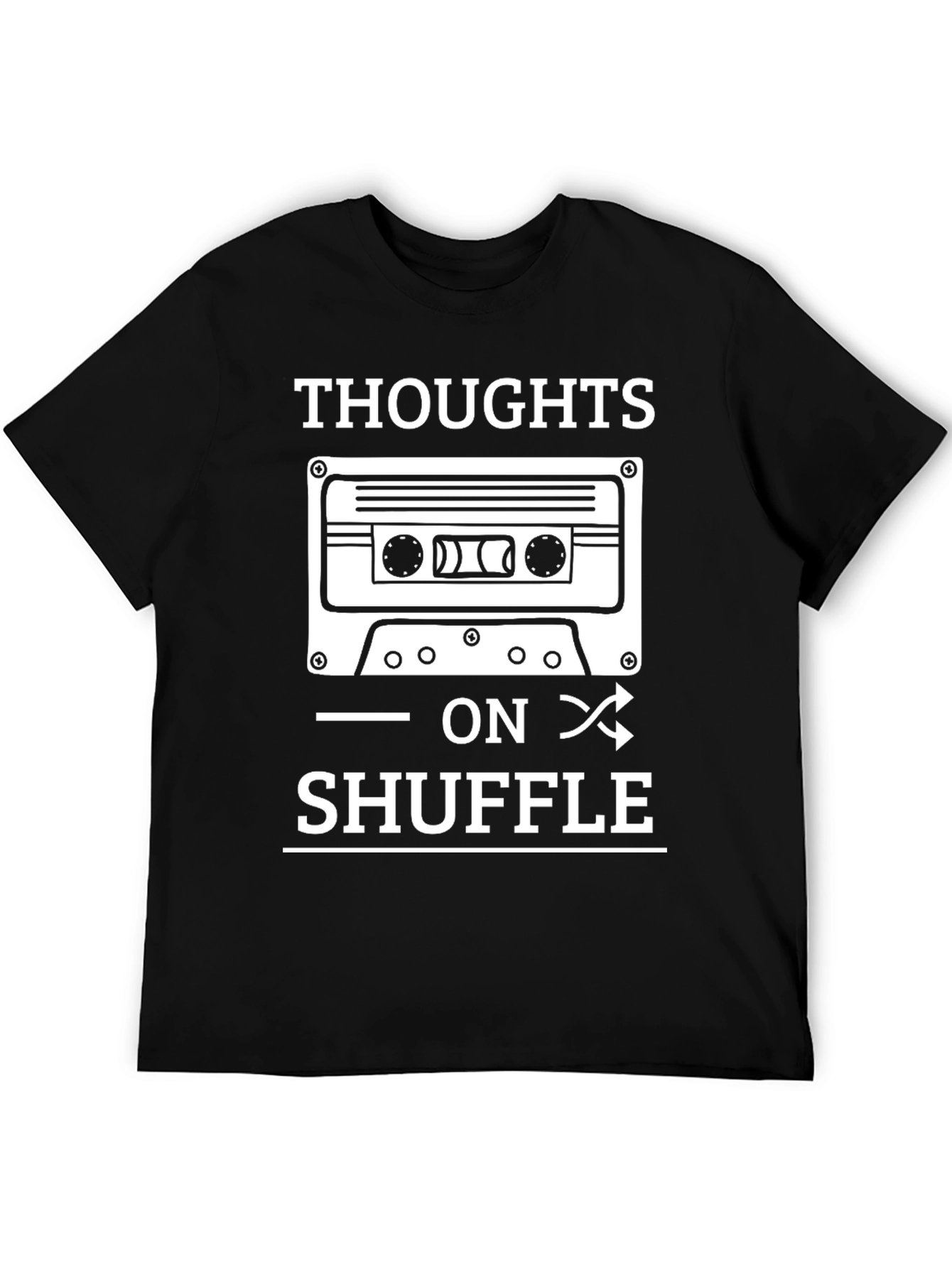 Thoughts On Shuffle Cassette Tape T-Shirt