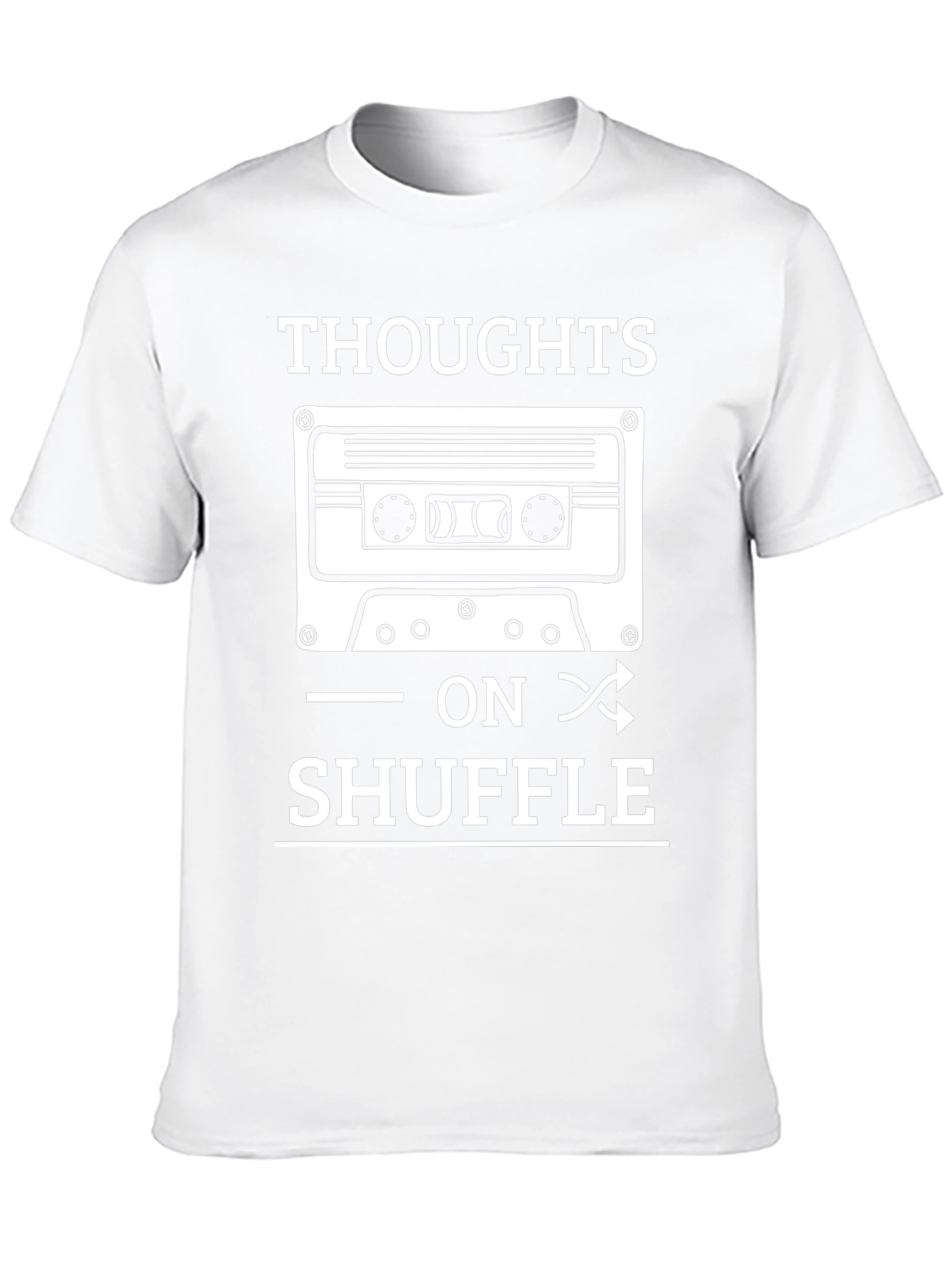 Thoughts On Shuffle Cassette Tape T-Shirt