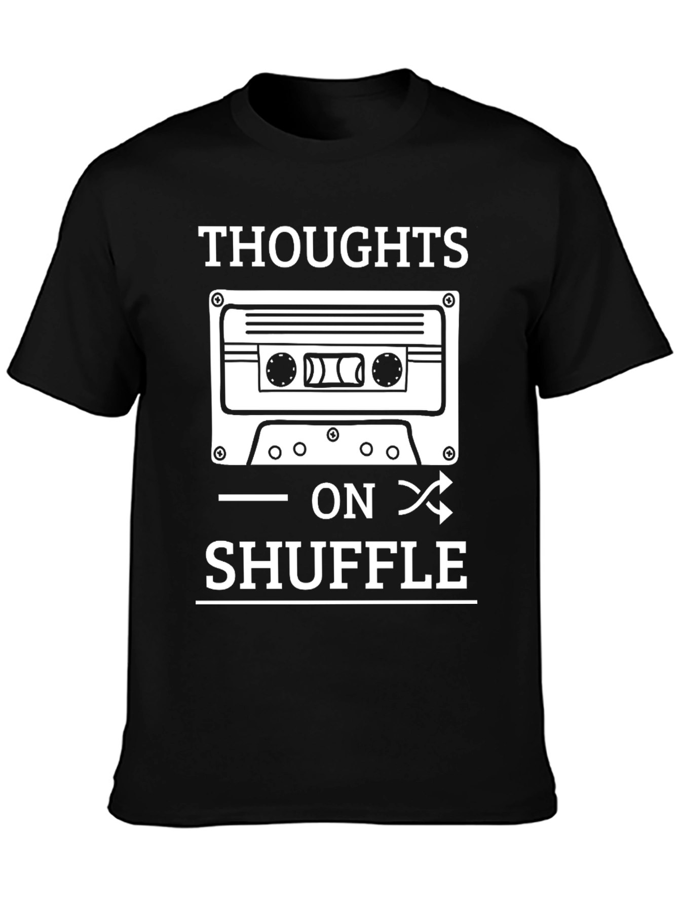 Thoughts On Shuffle Cassette Tape T-Shirt