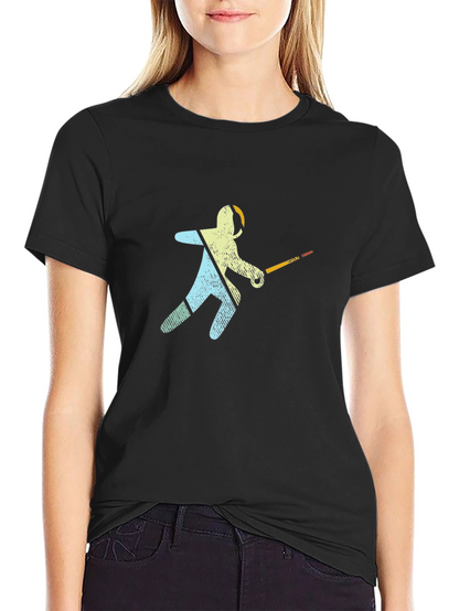 Fencer Graphic Black T-Shirt