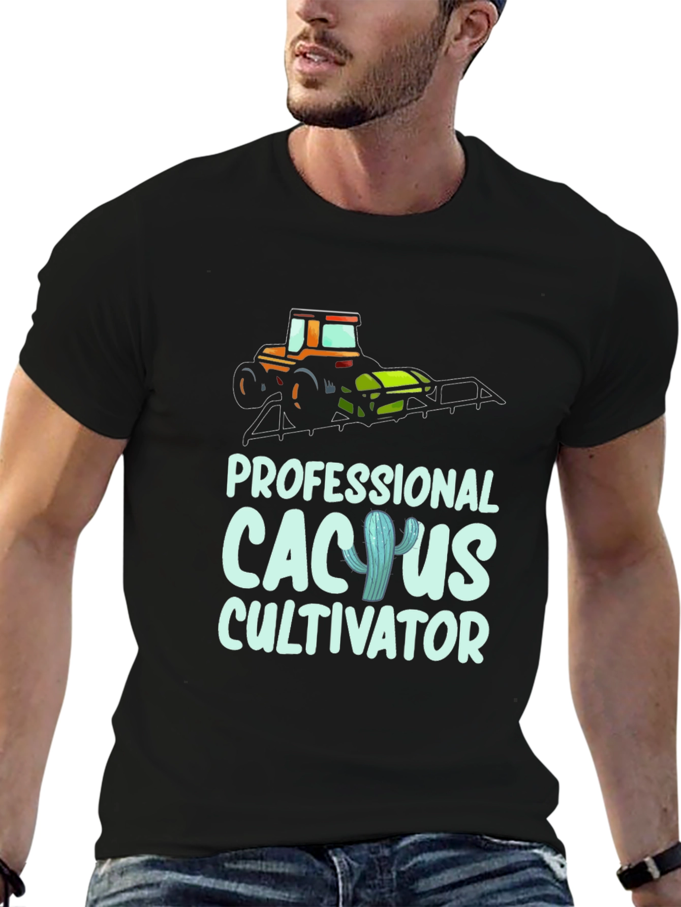 Cactus Cultivator T-Shirt: Professional Farmer Tee